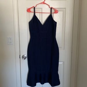 Venus navy bodycon mermaid navy dress L